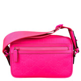 Gucci Hot Pink GG Rubber Effect Crossbody Bag