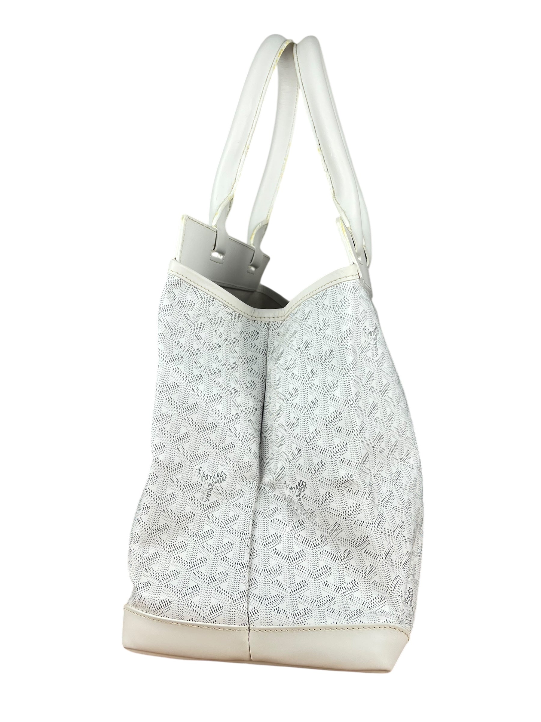 Goyard Bellechasse Goyardine MM White