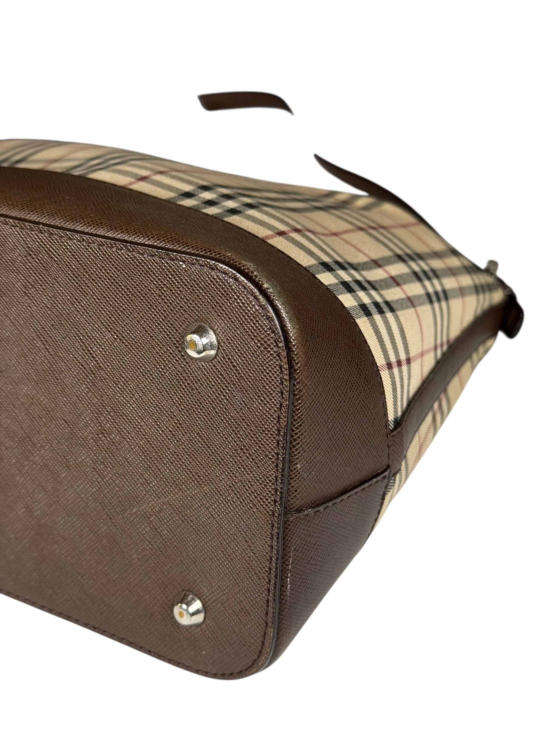Burberry Nova Check Canvas Vintage Shoulder Bag