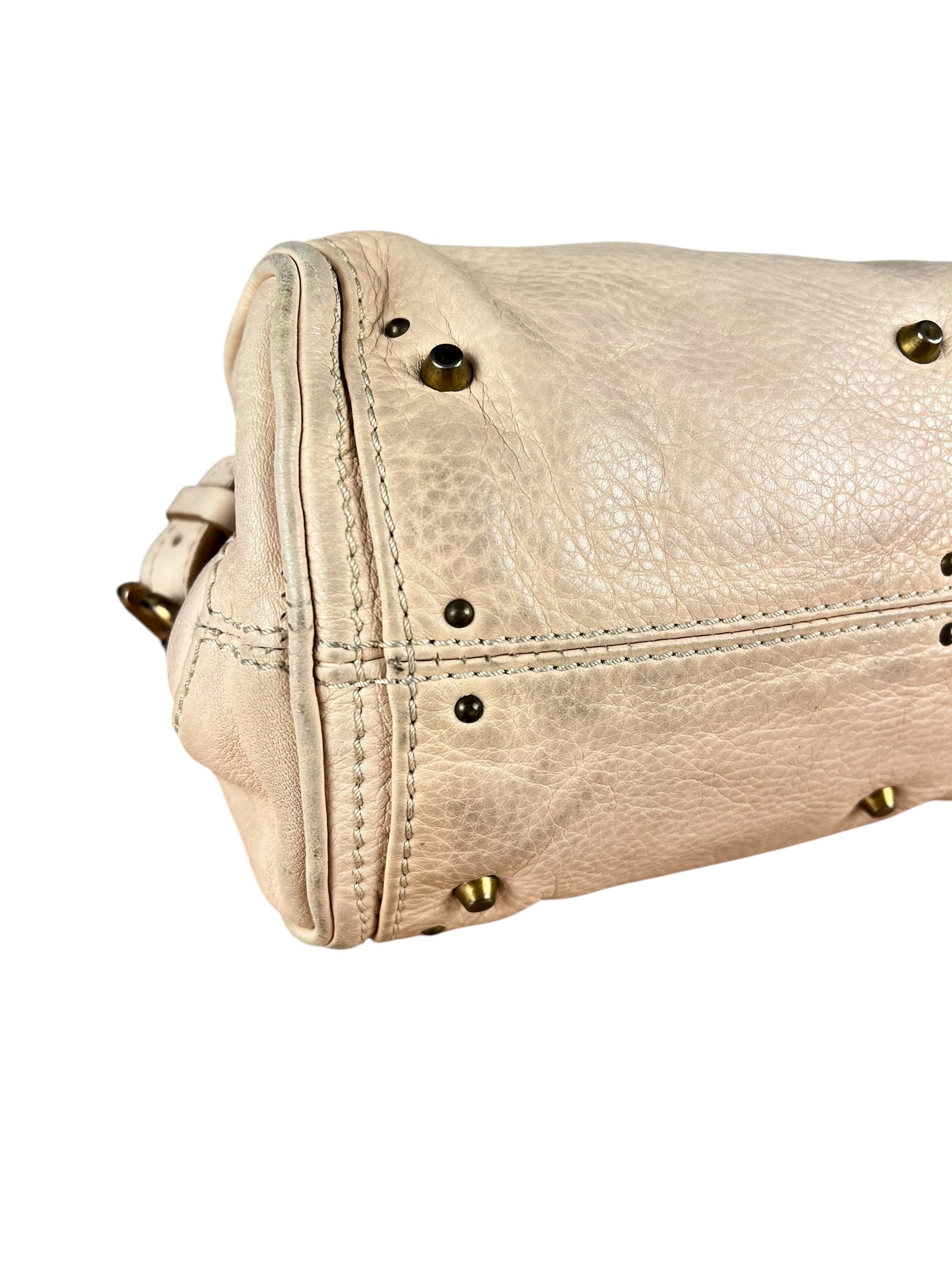 Chloe Vintage Mini Chloe Paddington Bag Beige