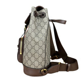Gucci GG Equestrian Coated Canvas Backpack
