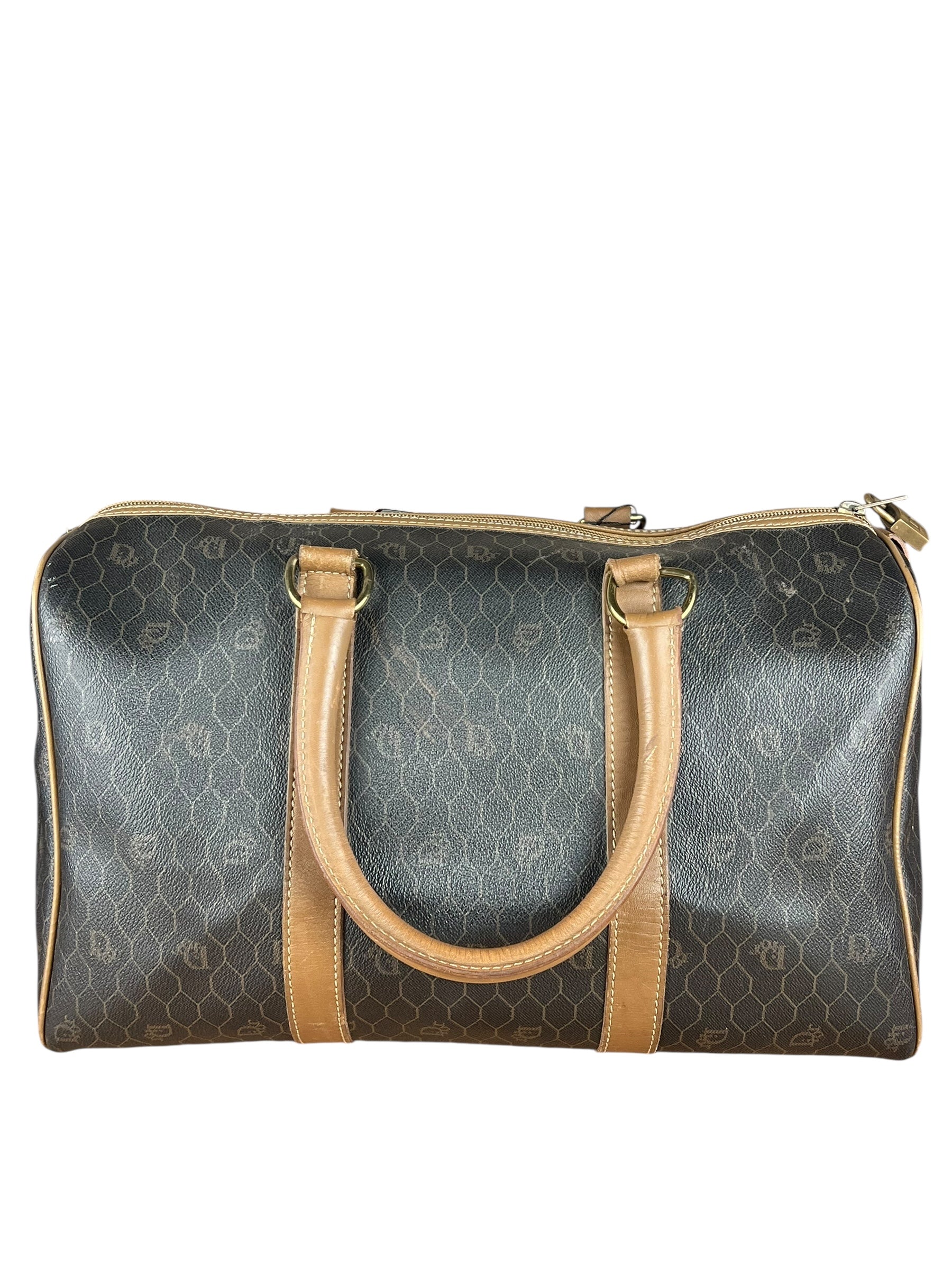 Dior Honeycomb Boston Bag Black