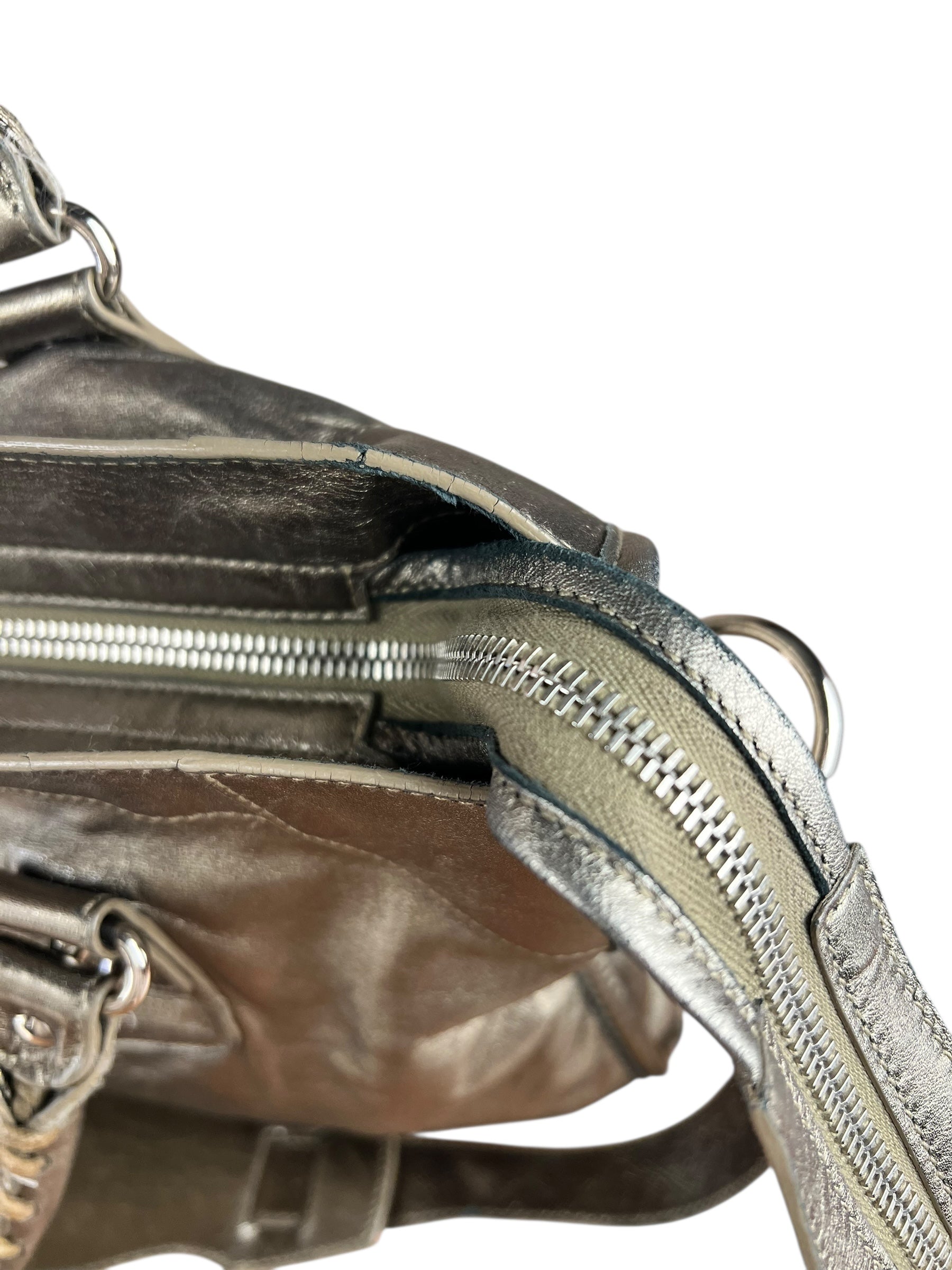 Balenciaga Gold Metallic M Le City Bag