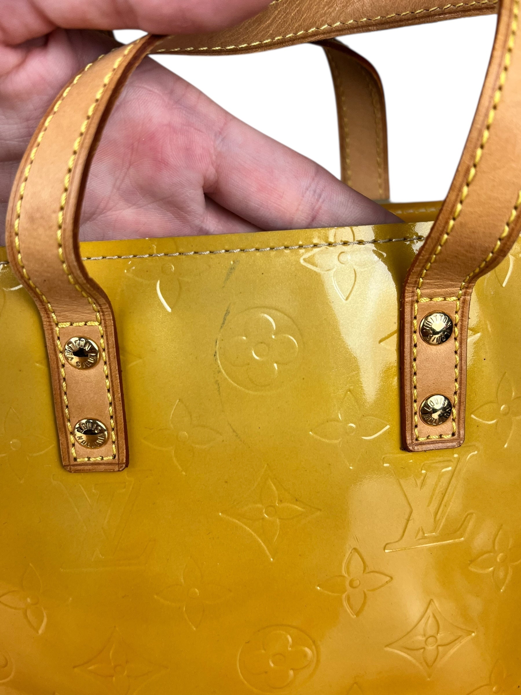 Louis Vuitton Monogram Vernis Reade PM Yellow