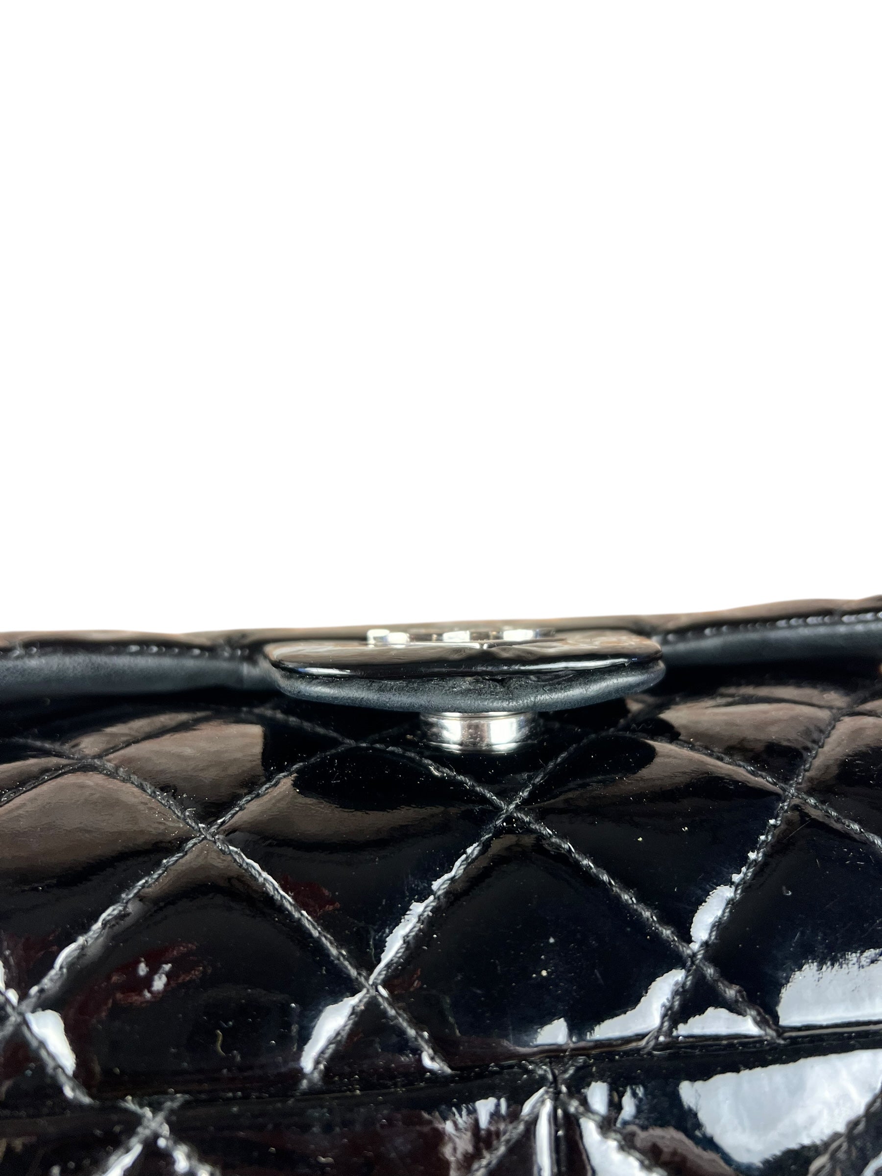 Chanel Black Patent Leather Classic Flap Bag ('08-'09)