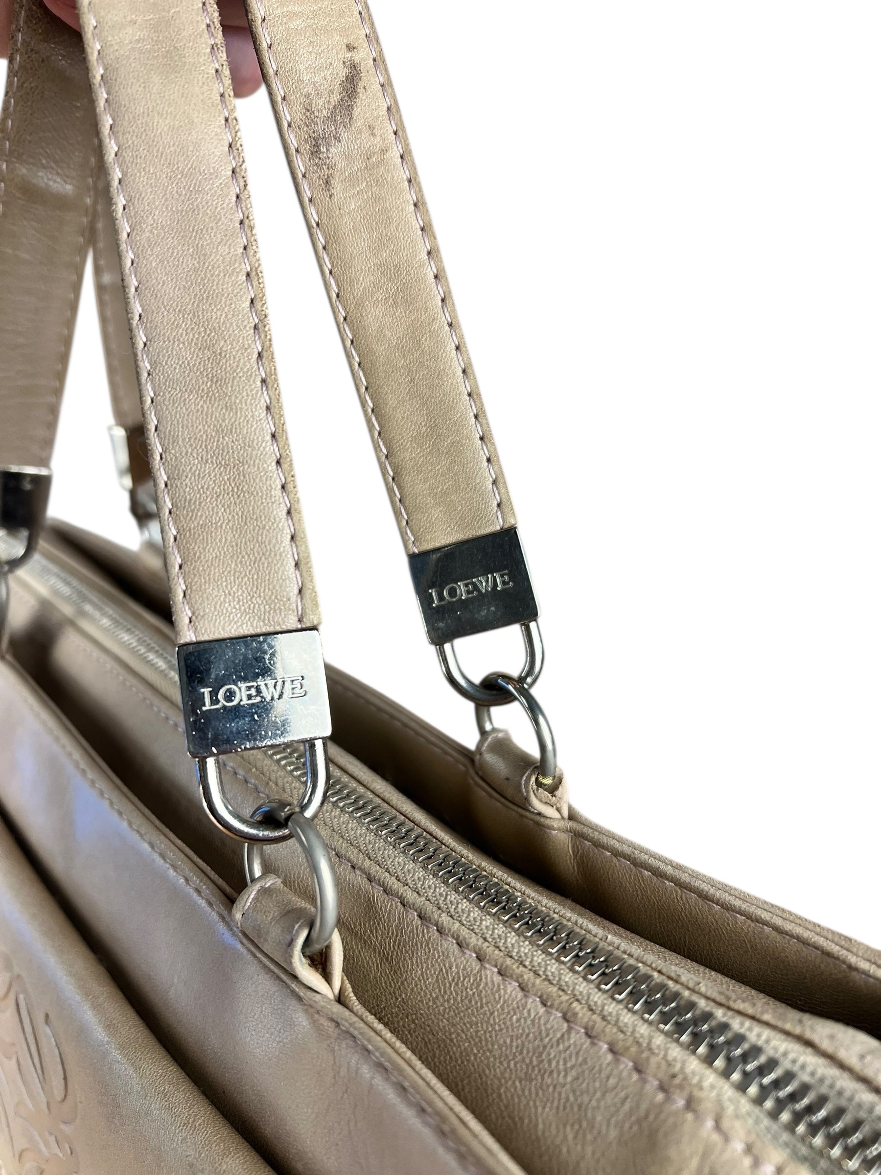 Loewe Vintage Leather Postal Handbag