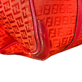 Fendi FF Vintage Boston Bag Red
