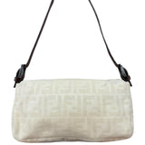 Fendi FF Canvas Baguette