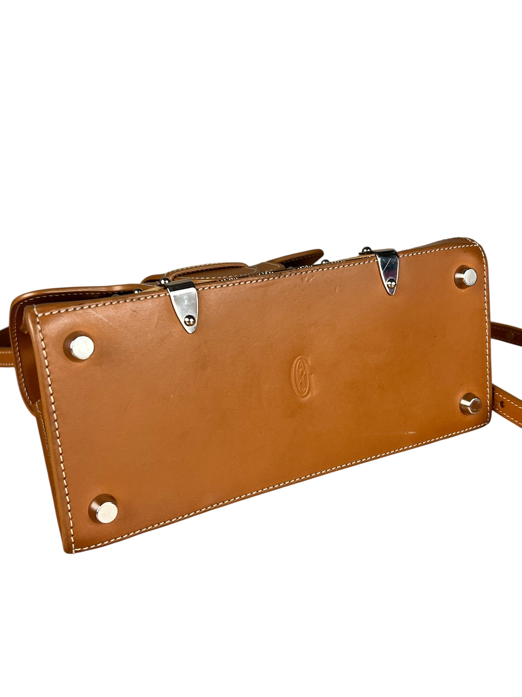 Goyard Mini Goyardine Saigon Top Handle Bag