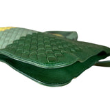 Bottega Veneta Intercciato Multicolor Business Bag Green/Yellow