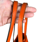 Gucci Orange Pebble Leather Swing Medium Tote
