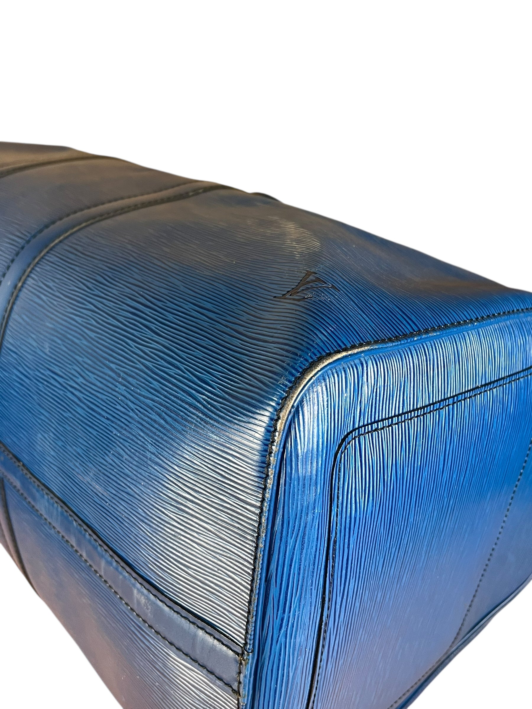 Louis Vuitton Blue Epi Keepall 55