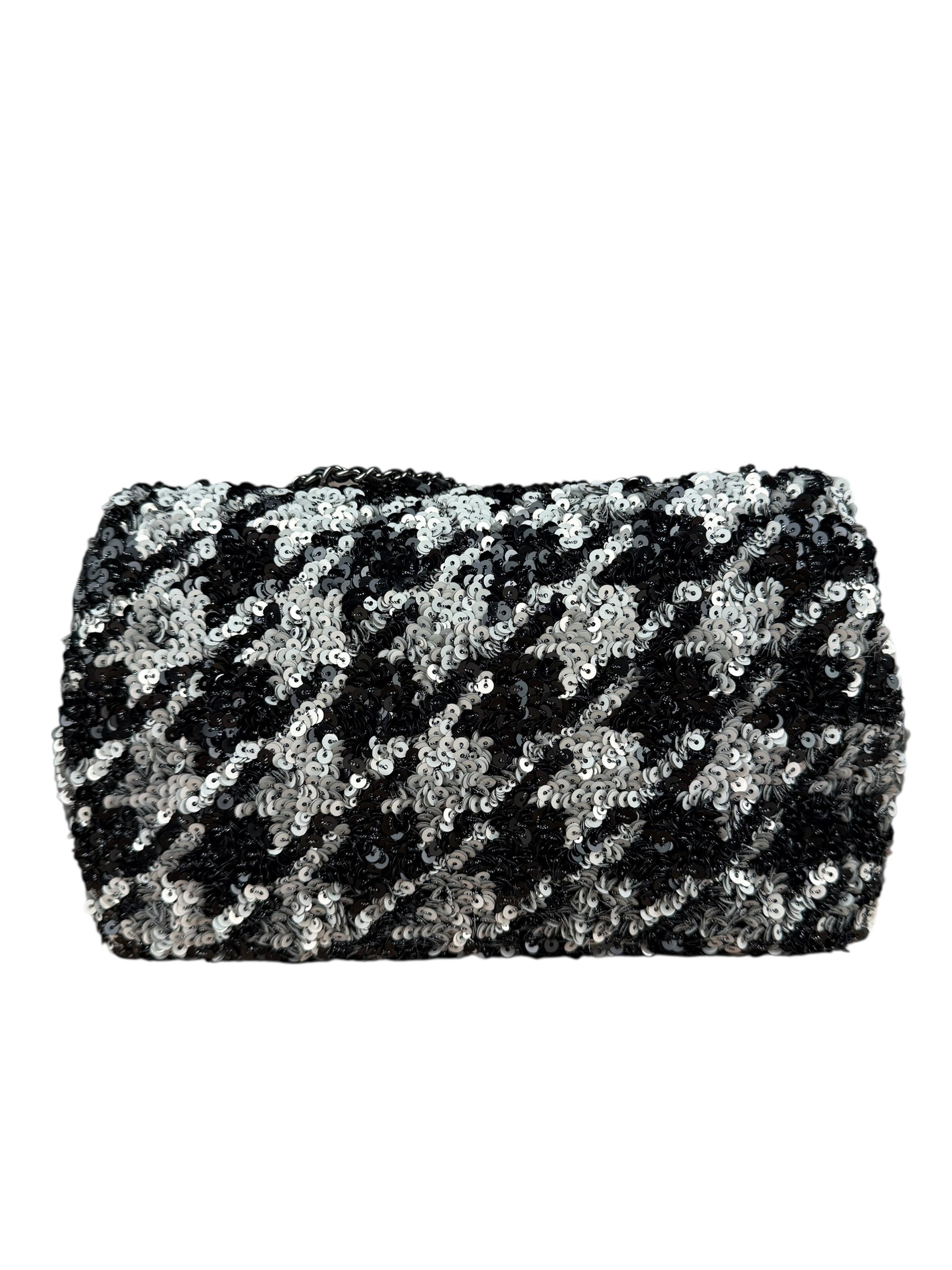 Chanel Medium Classic Flap Sequin Handbag 2020