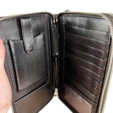 Gucci Diamante Leather Zippy Top Handle Organizer