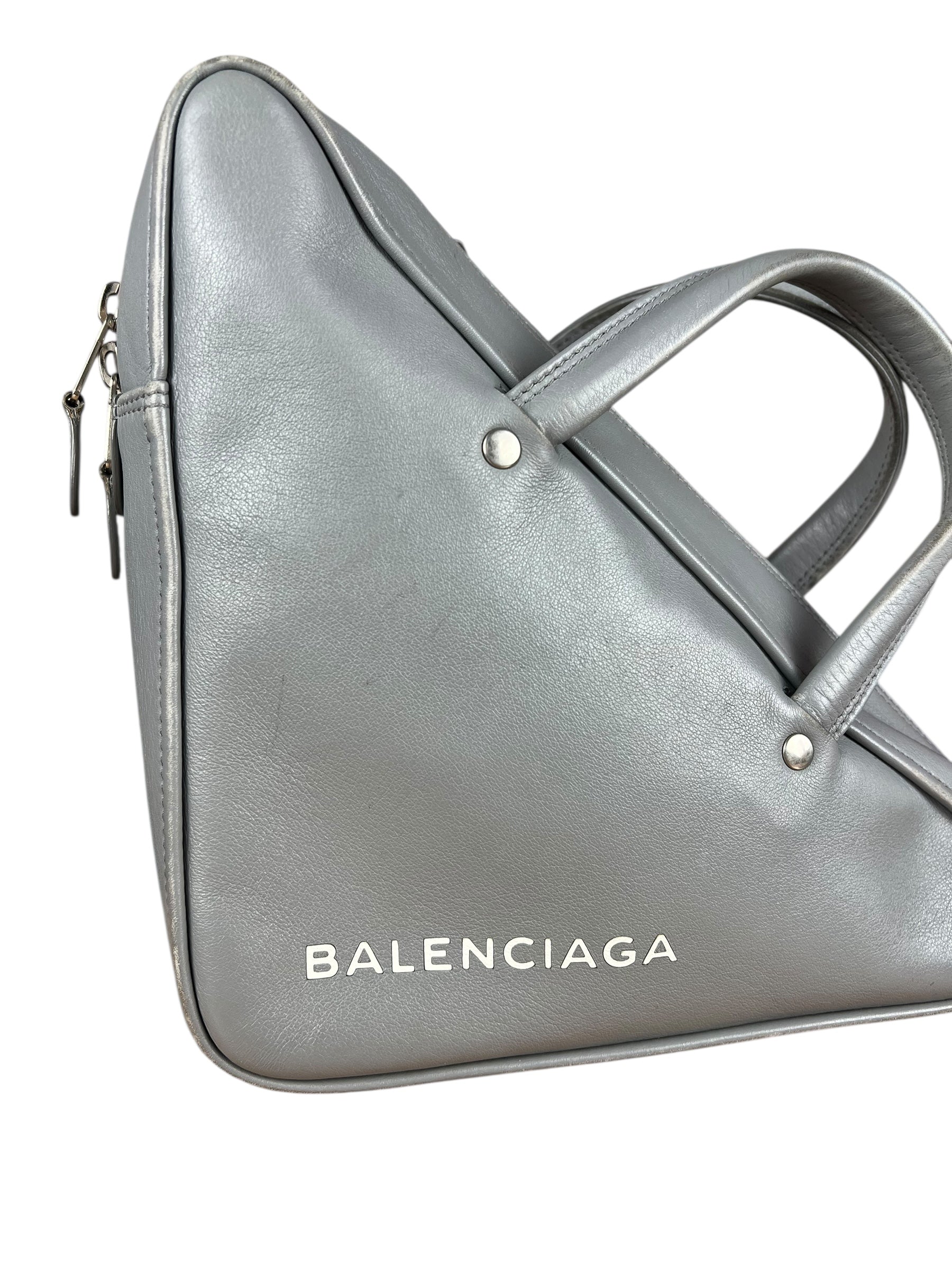 Balenciaga Small Grey Triangle Bag