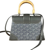 Goyard Mini Grey Goyardine Saigon Top Handle Bag