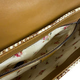 Gucci Raffia Snake-Trimmed Marmont Chain Bag