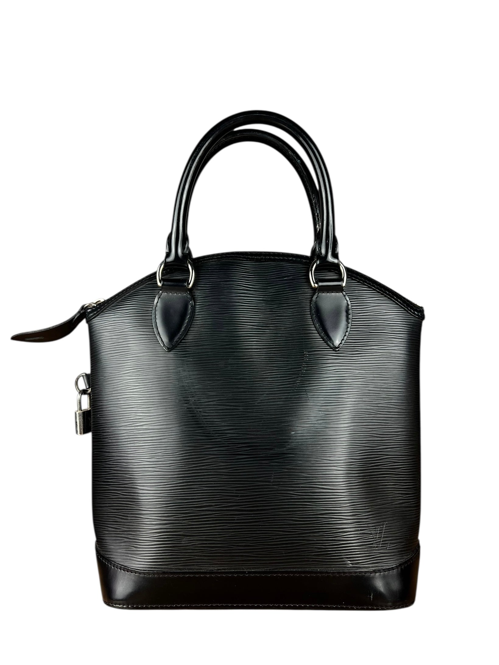 Louis Vuittonn Black Epi Lockit Handbag