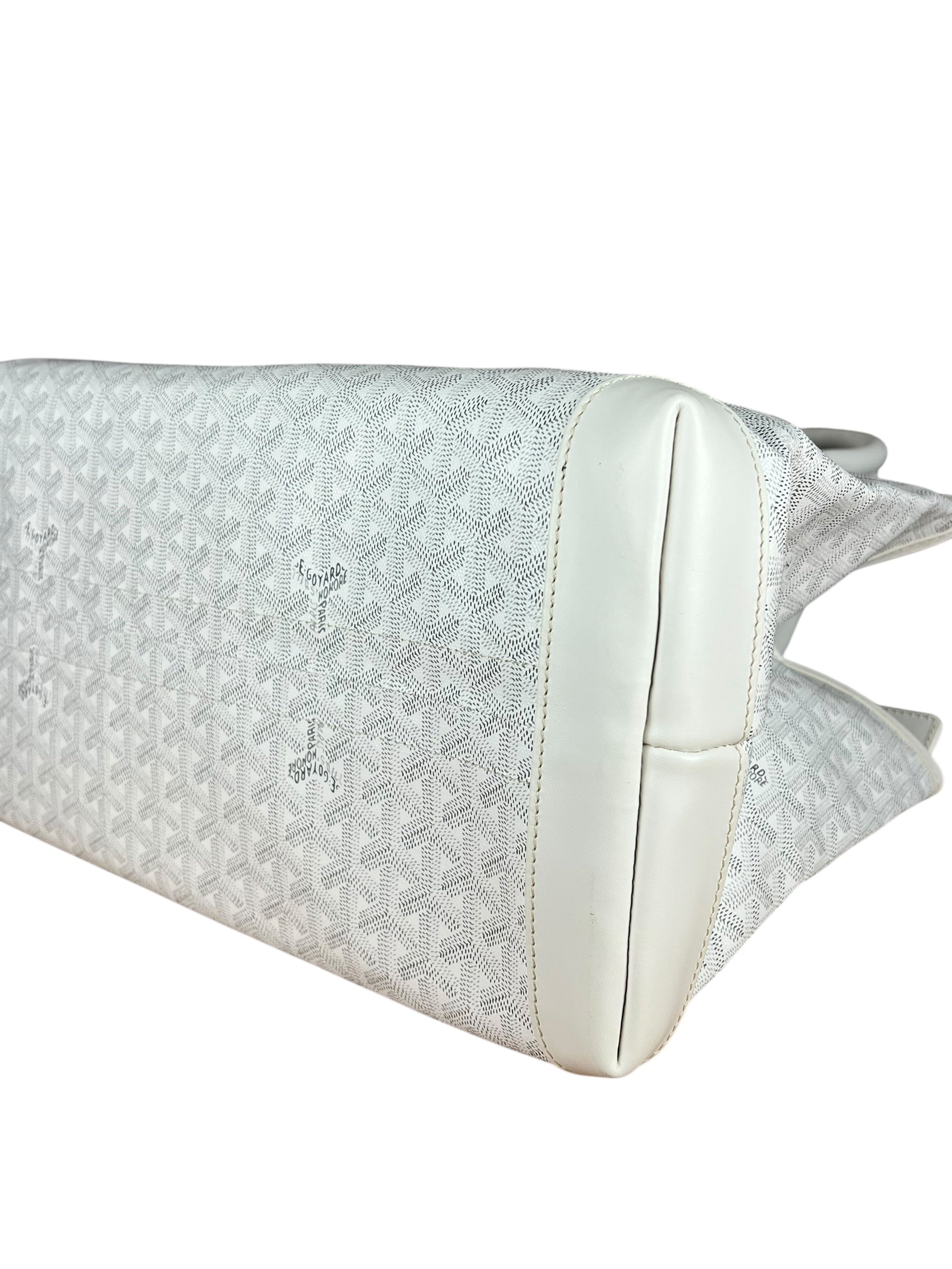Goyard Bellechasse Goyardine MM White