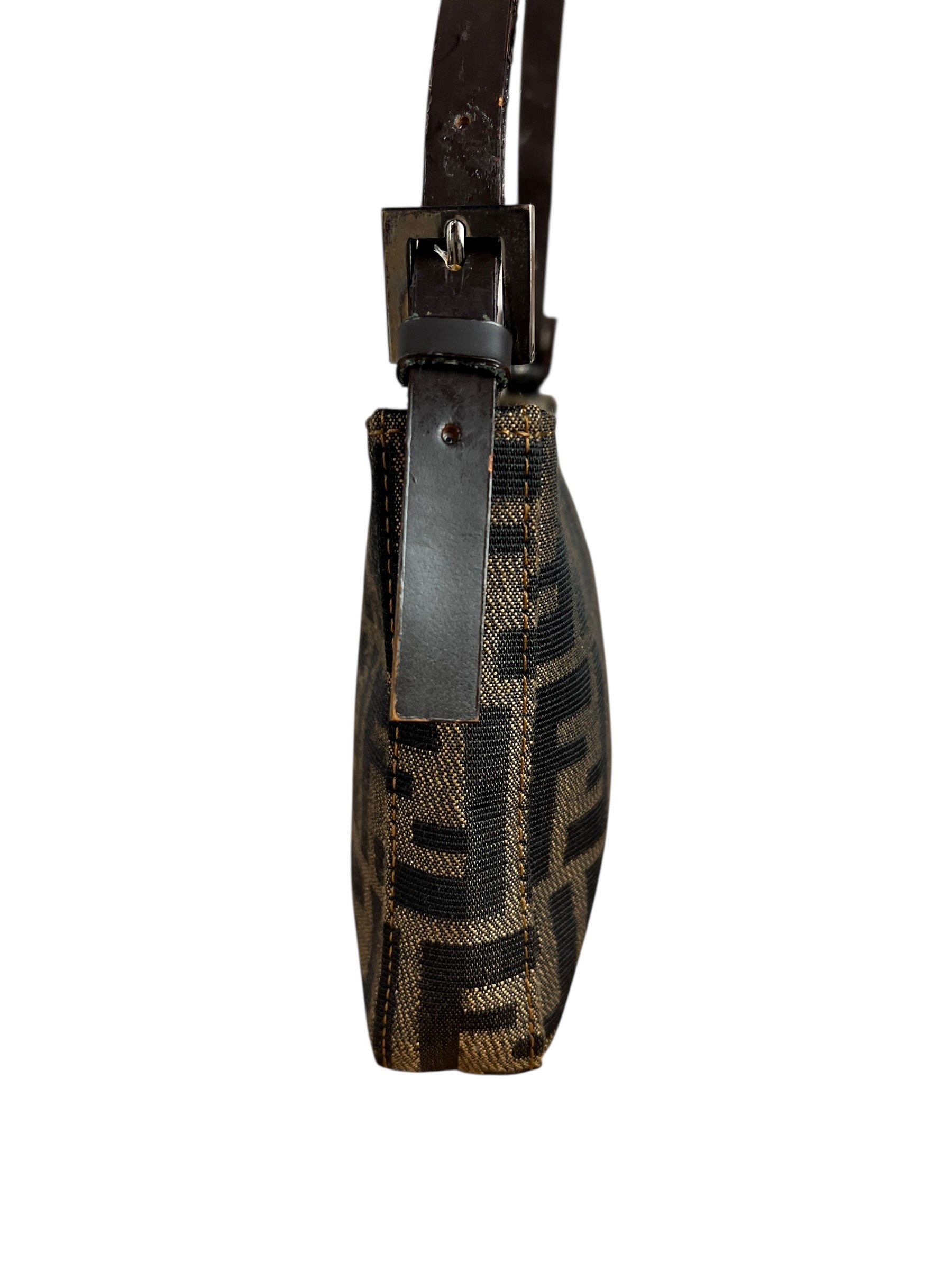 Fendi Vintage Zucca Pochette Shoulder Bag