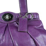 Coach Vintage Purple Leather Hobo Shoulder Bag