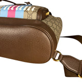 Gucci GG Equestrian Coated Canvas Backpack