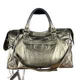Balenciaga Gold Metallic M Le City Bag