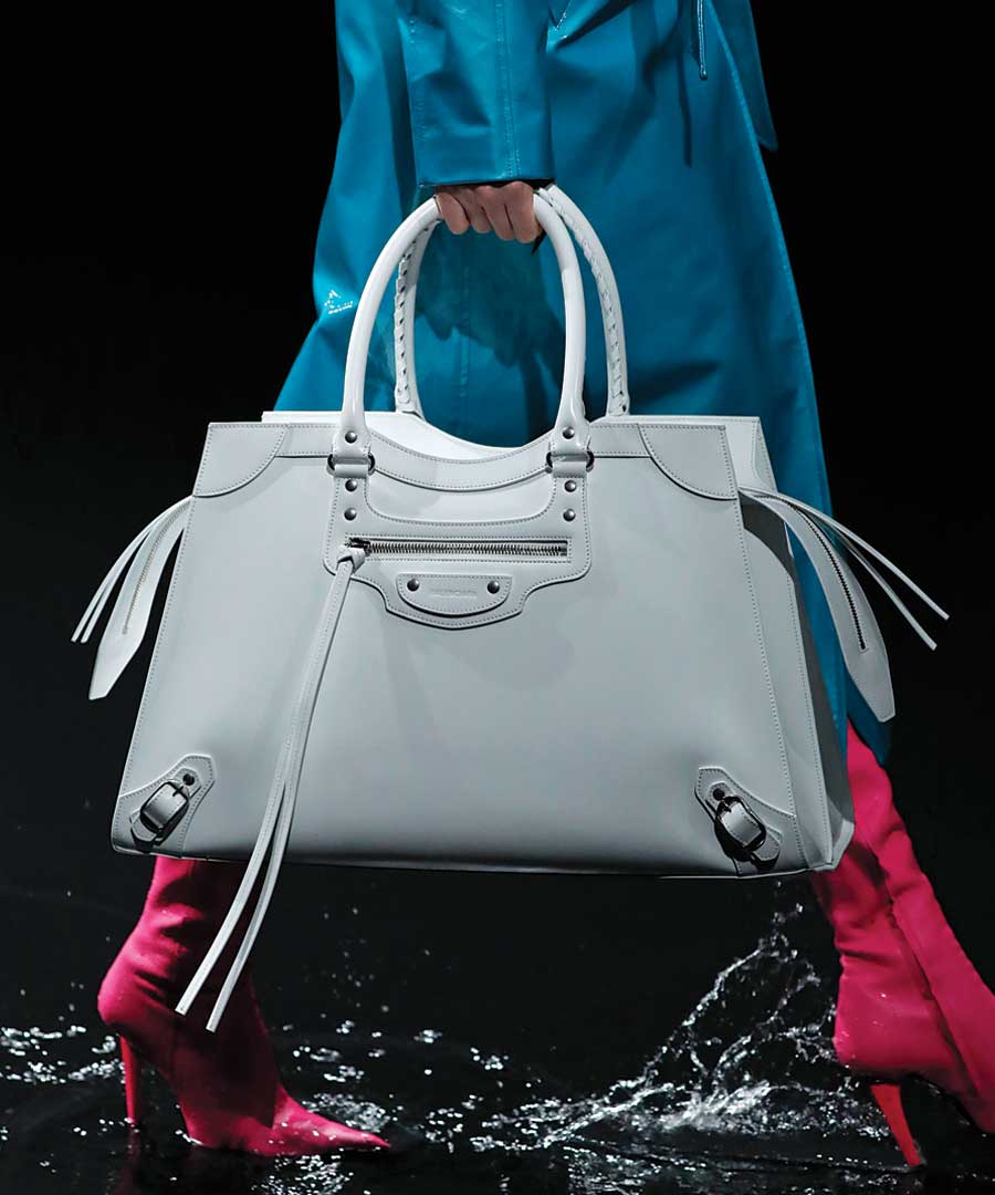 Balenciaga Grained White Neo Classic City Bag