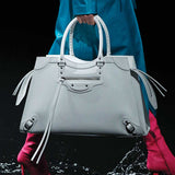 Balenciaga Grained White Neo Classic City Bag