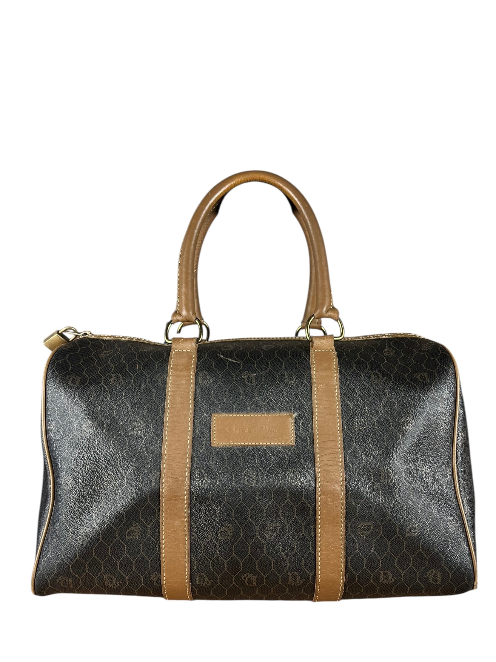 Dior Honeycomb Boston Bag Black