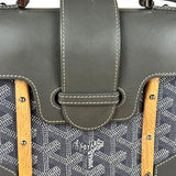 Goyard Mini Grey Goyardine Saigon Top Handle Bag