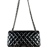 Chanel Black Patent Leather Classic Flap Bag ('08-'09)