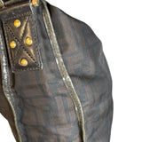 Fendi Black Zucca Canvas Chef Shoulder Bag