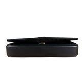 Fendi Fendigraphy Black Leather Wallet on Chain