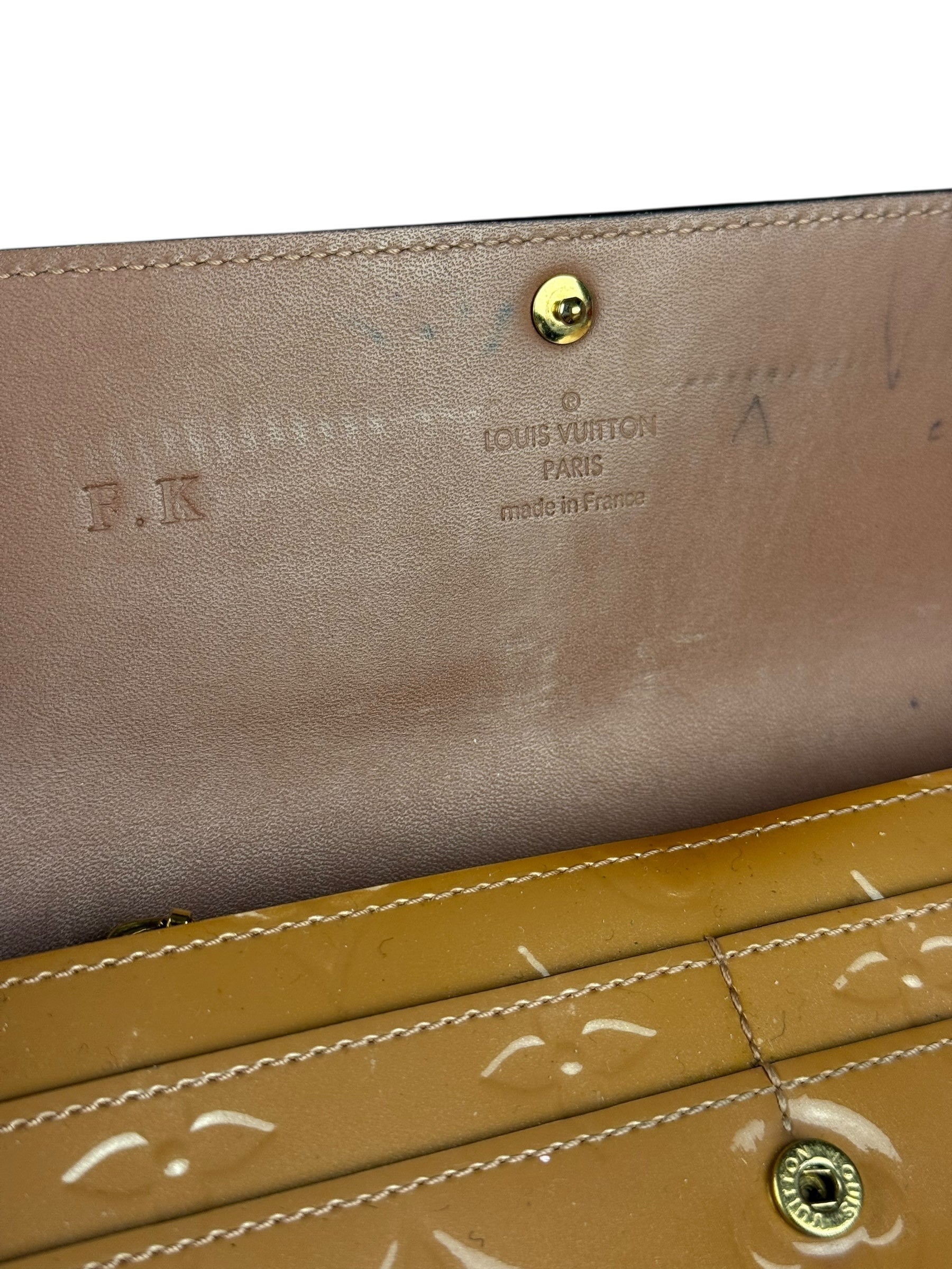 Louis Vuitton Monogram Vernis Sarah Wallet