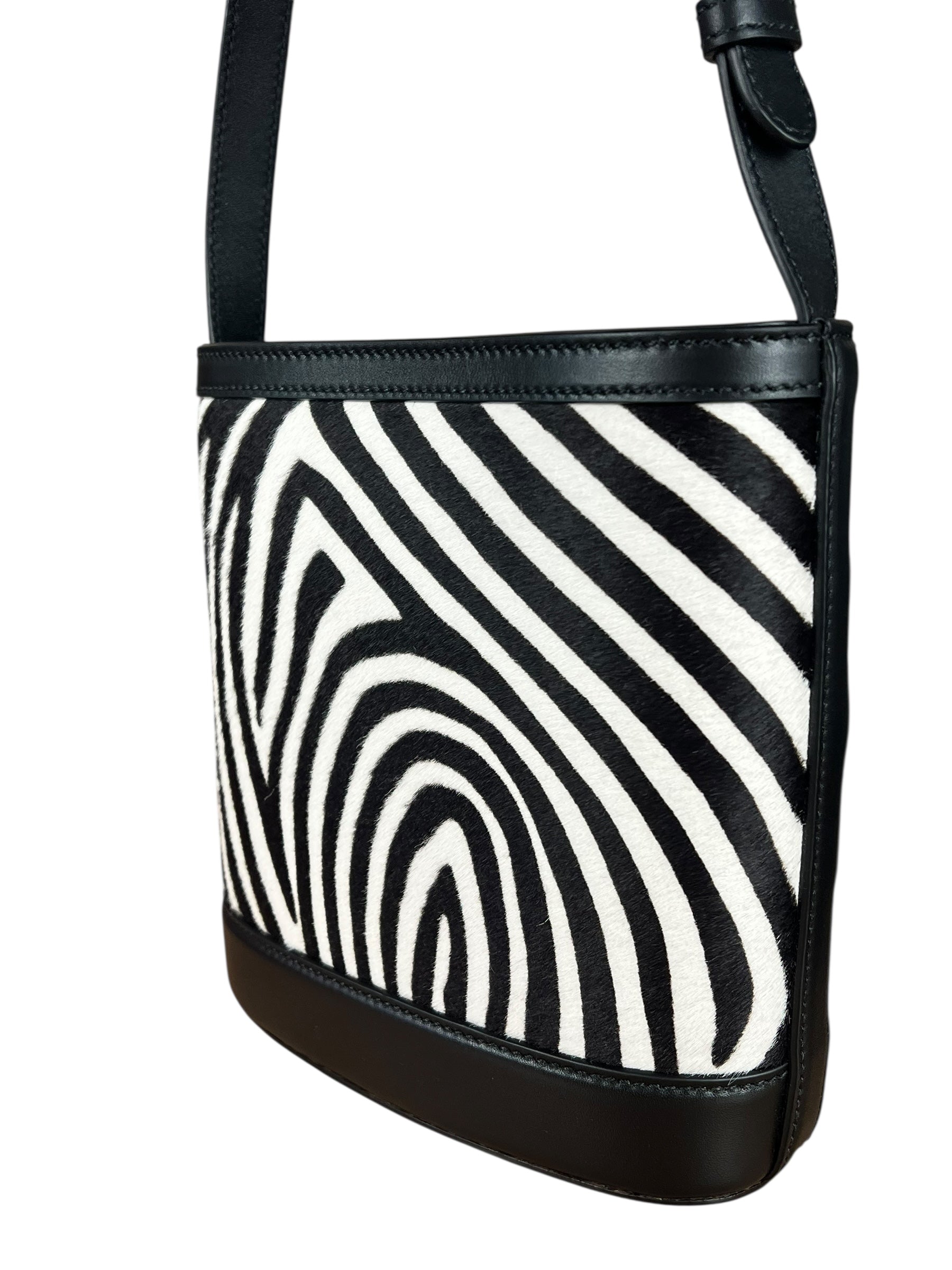 Gucci 73 Small Bucket Bag Zebra Print