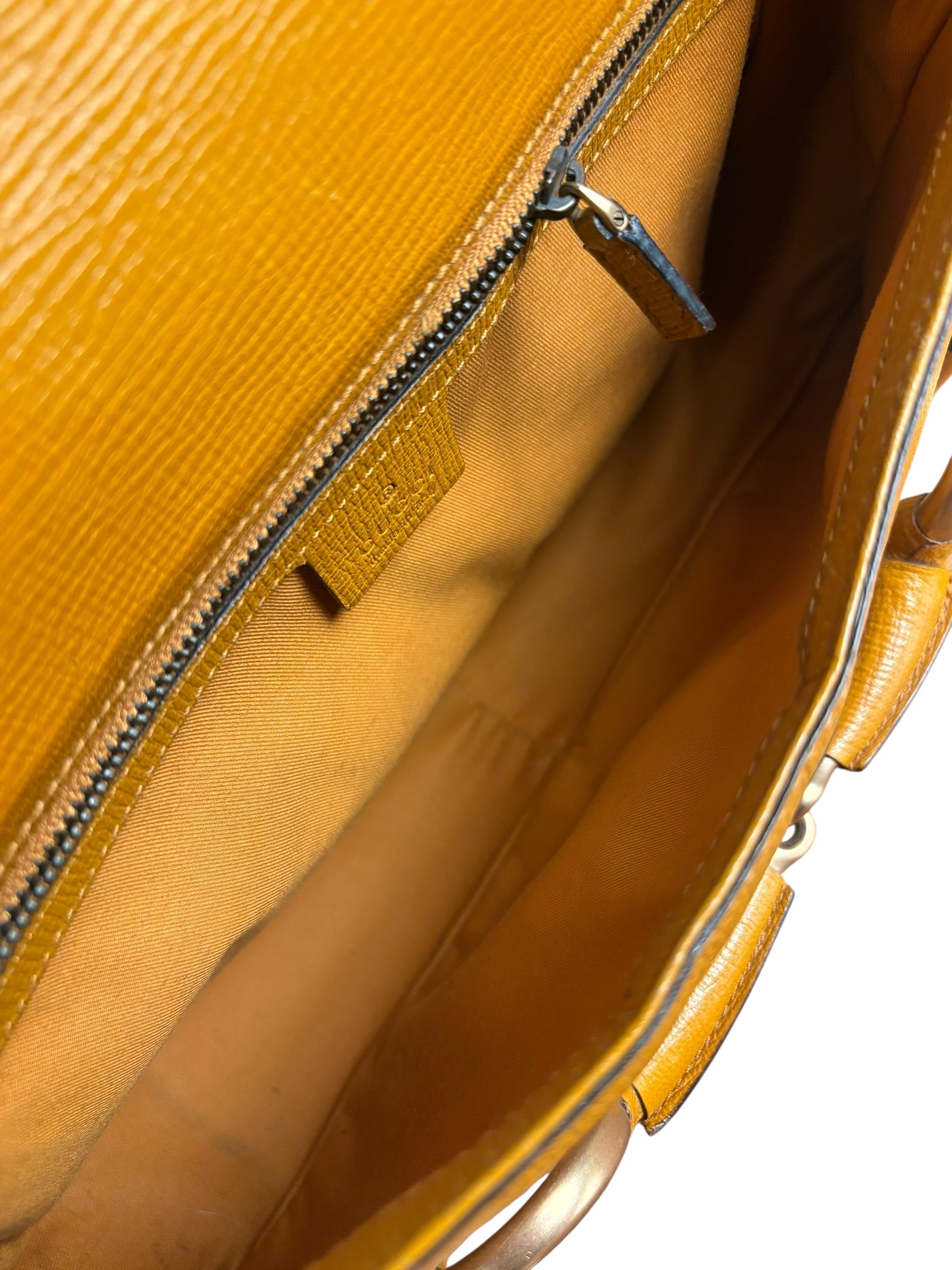 Gucci Horsebit Chain Leather Shoulder Bag Brown