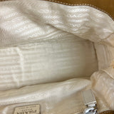Prada Vintage White/Brown Top Handle Bag