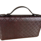 Gucci Diamante Leather Zippy Top Handle Organizer