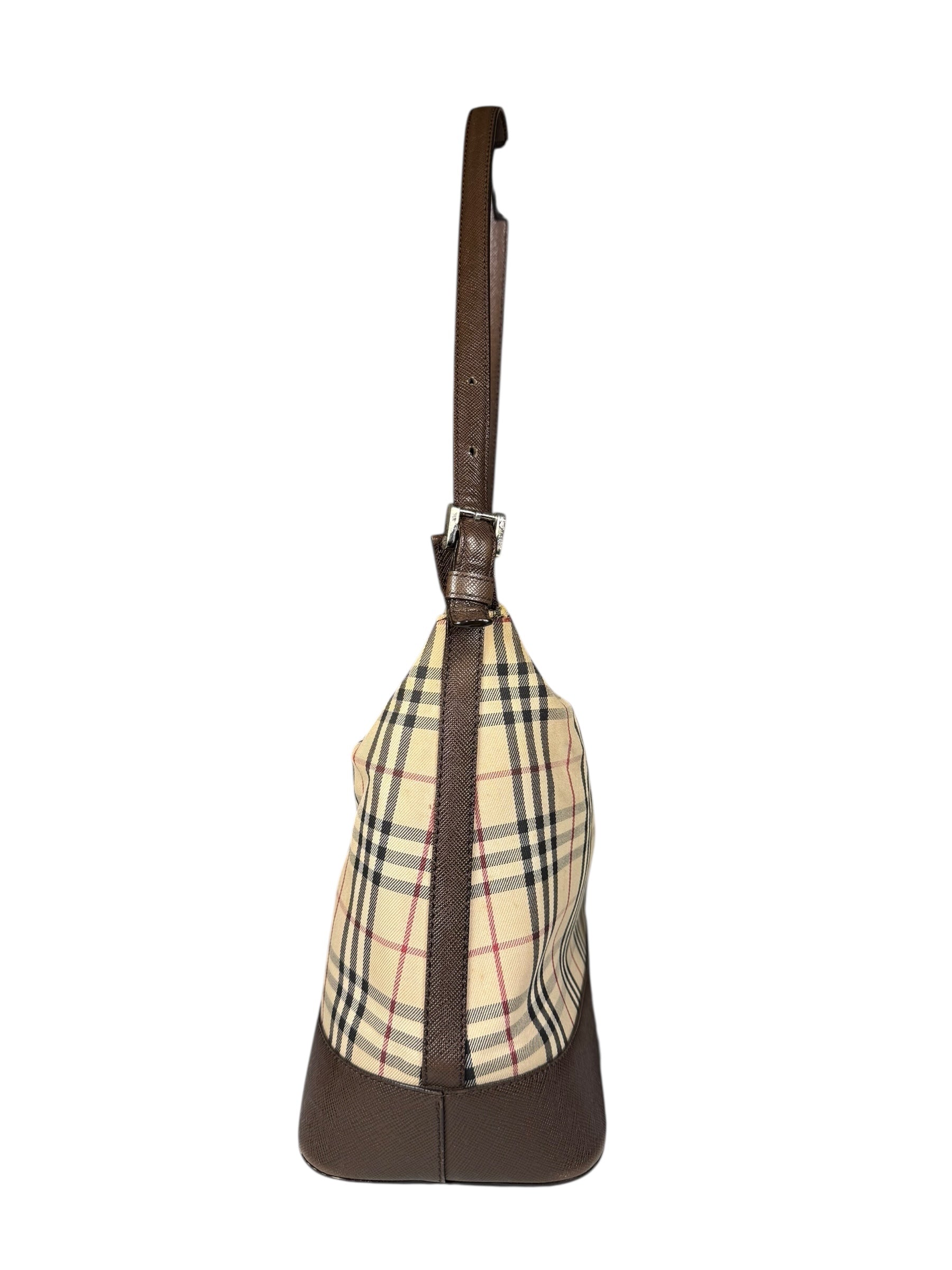Burberry Nova Check Canvas Vintage Shoulder Bag
