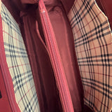 Burberry Vintage Leather Burgundy Handbag