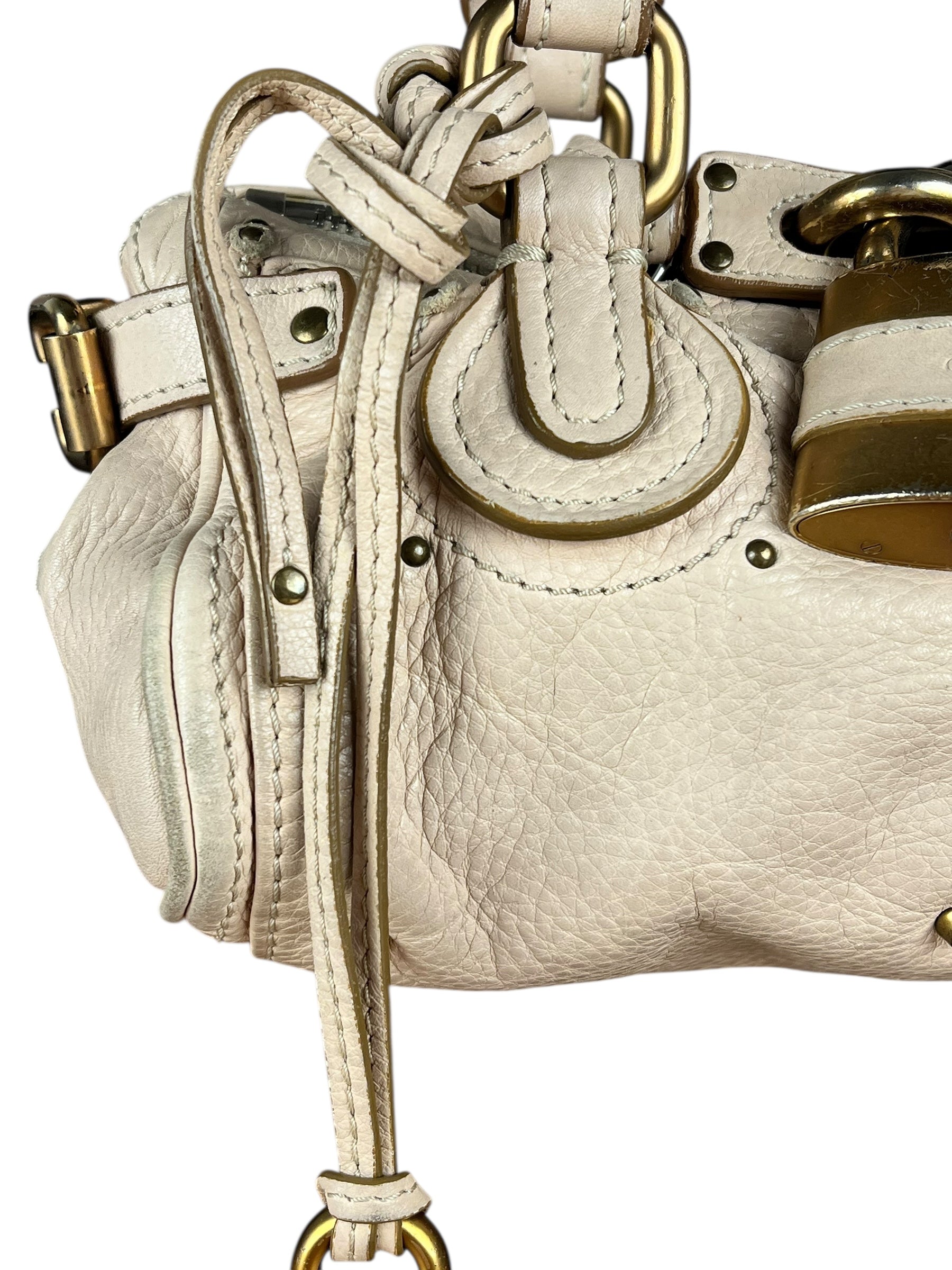 Chloe Vintage Mini Chloe Paddington Bag Beige