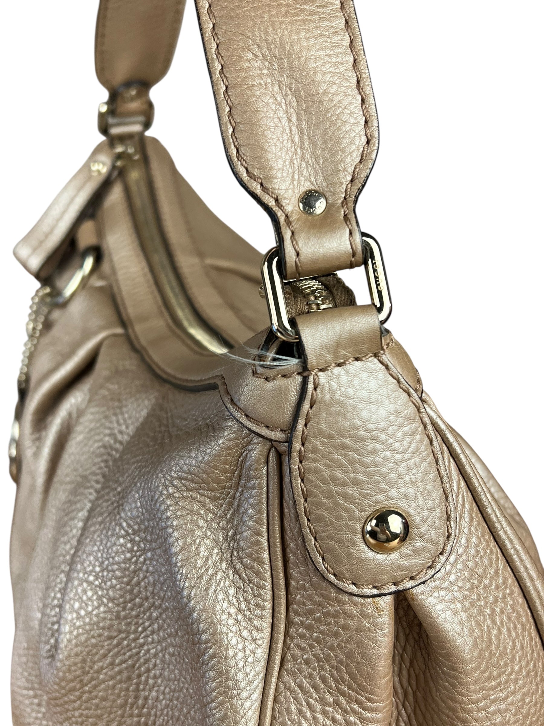 Gucci Metallic Leather Shoulder Bag