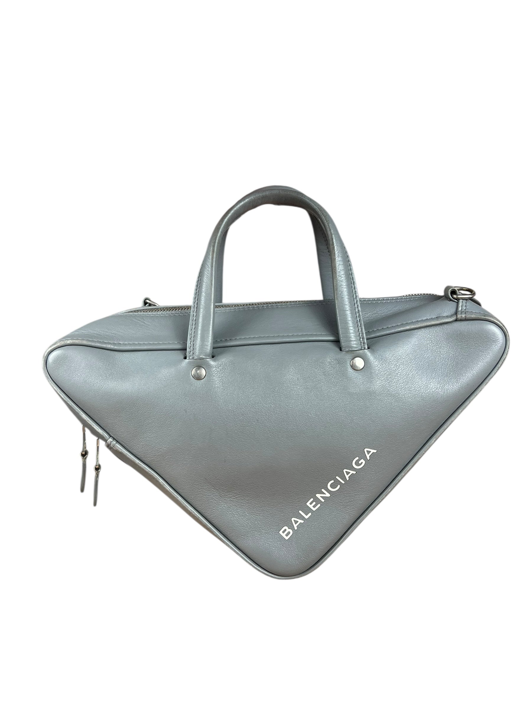 Balenciaga Small Grey Triangle Bag