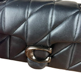 Coach Nappa Leather Black Tabby 18 Crossbody