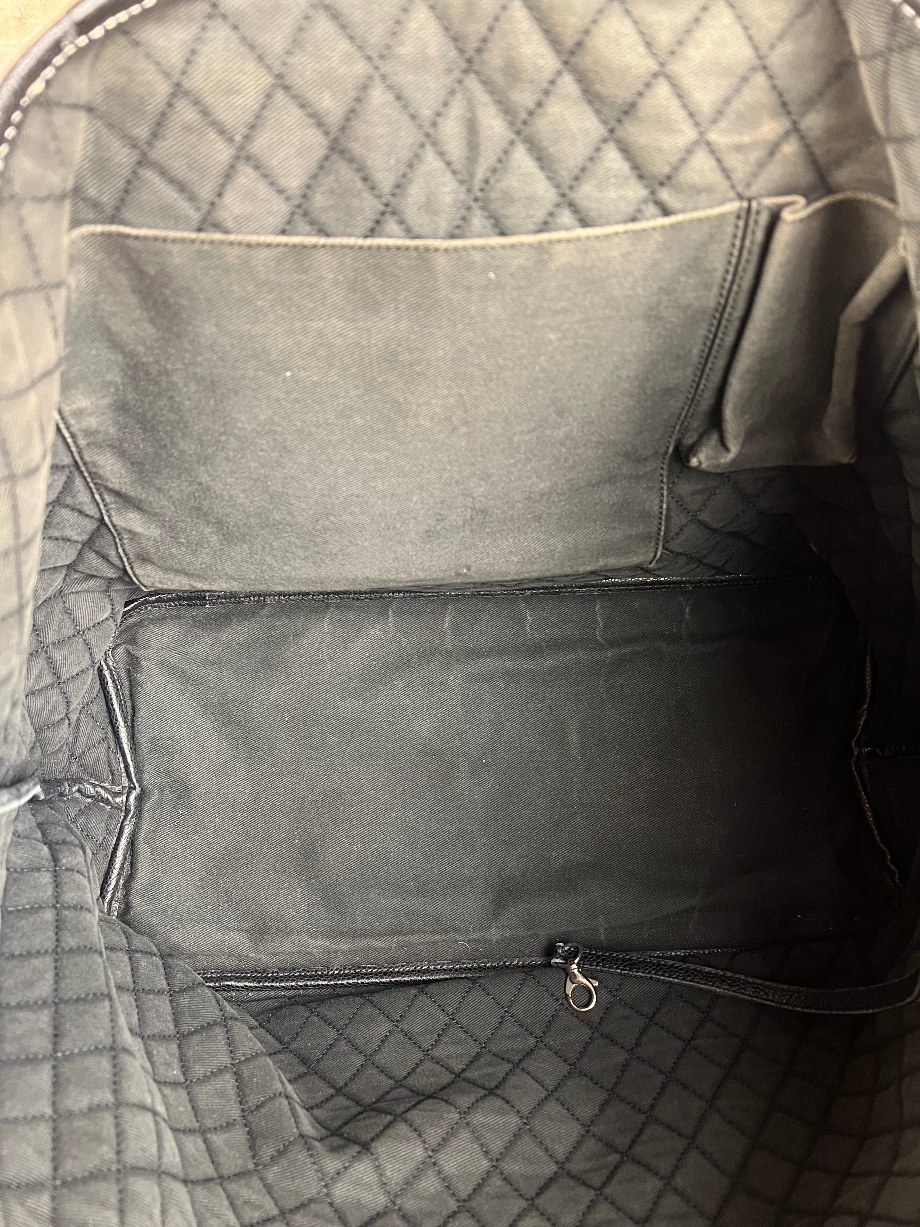 Chanel Optic Coco Chainlink Print Shoulder Tote