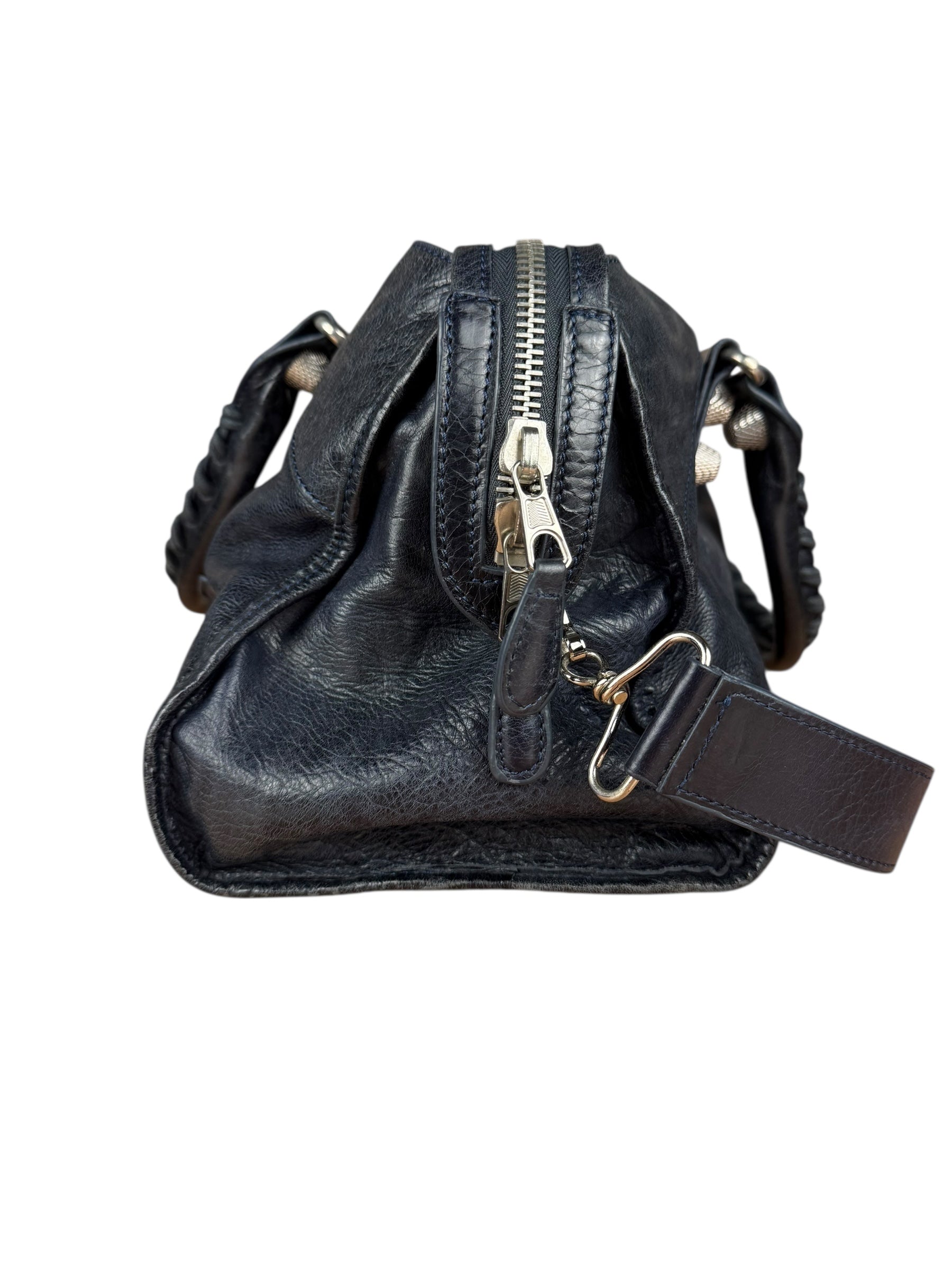 Balenciaga Navy M Le City Bag