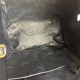 Burberry Black Pebbled Leather Shoulder Bag