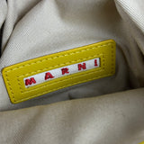 Marni Tropicalia Mini Bucket Bag Raffia with Yellow Trim