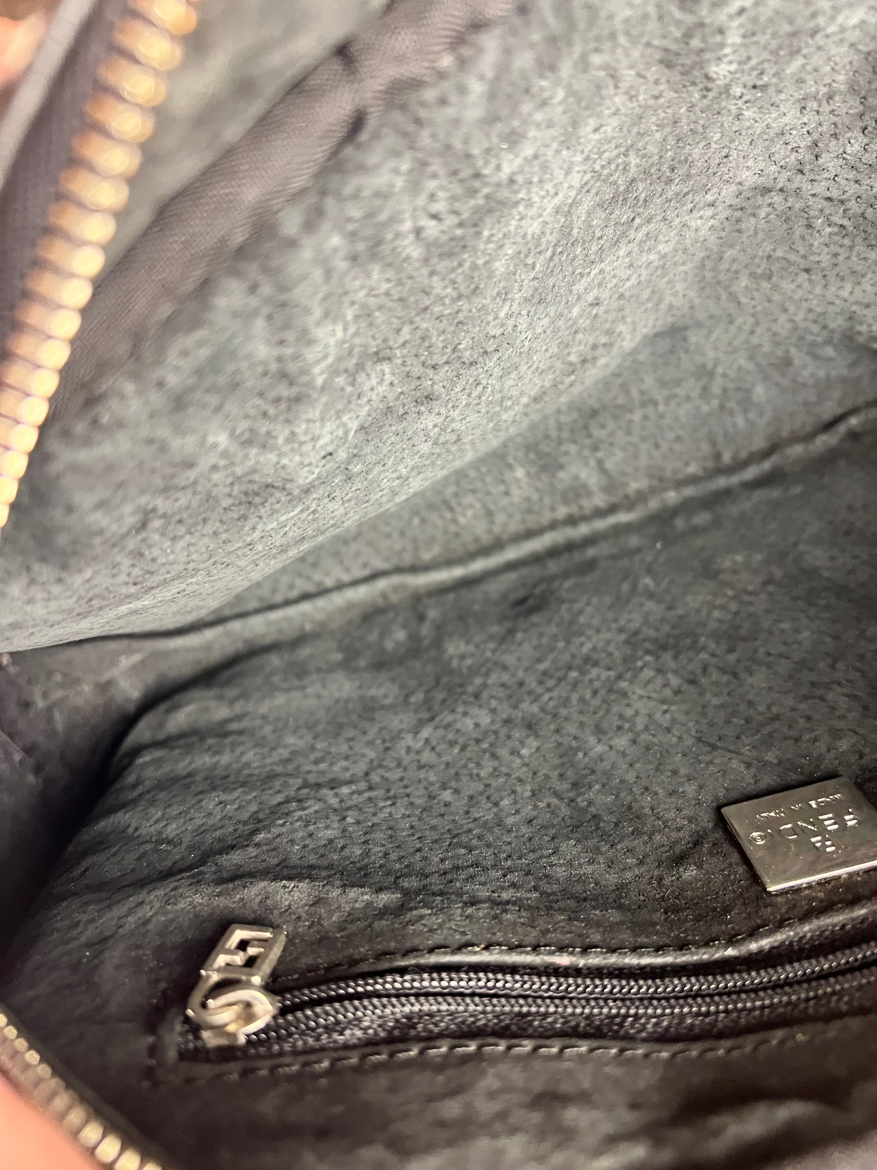 Fendi Vintage Leather Selleria Stitch Handbag